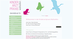 Desktop Screenshot of kinderarztpraxis-wallisellen.ch